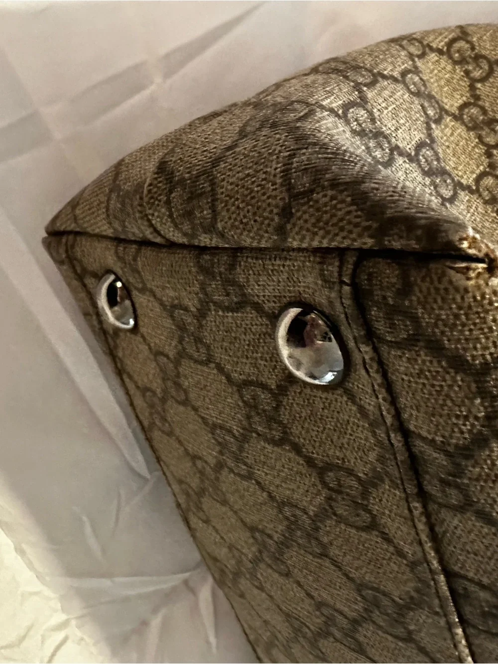 Gucci Brown Monogram Canvas Tote Bag